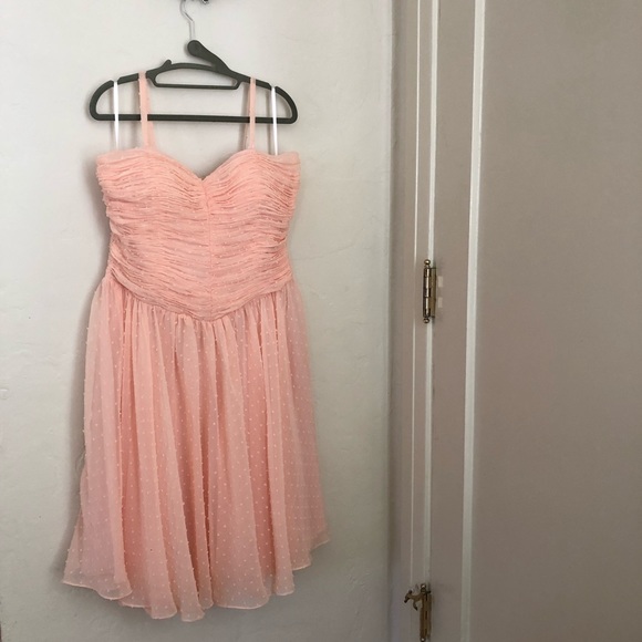Sweet as Peach Pie Dress Unique Vintage - Picture 2 of 4